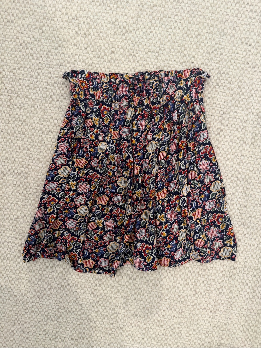 Bonpoint Girls Paisley Floral Multicolor Skirt Size 8